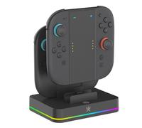 Base de charge et support Joy-Con Alpha Omega Players Nintendo Switch 2 double slot LED RGB Noir mat