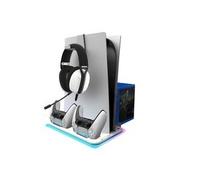 Base de charge multifonctions - AKUMA - CYBER A01 - Compatible PS5 - Chargeur rapide - Éclairage RGB