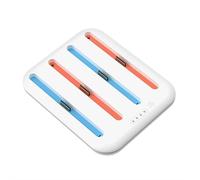 Base de charge pour manette Switch 2 - Station d'accueil éclairée à 4 ports avec design allongé, surveillance en temps réel et protection de sécurité (blanc)