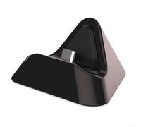 Base de charge triangulaire pour console Switch 2 avec taille portable et matériau ABS robuste pour un chargement stable et efficace d'un seul appareil (noir)