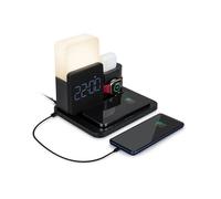 Base De Charge Induction Bigben Connected 5 En 1 Noir + Réveil + Lampe