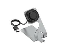 Base de chargeur de rechange compatible avec Amazfit Bip 5/Bip3 Pro/Bip3/GTR2/GTS4 Mini/T-Rex Pro/GTS2 Smart Watch Station de charge avec câble de charge USB (gris)