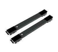 Base de Chariot Mobile pour Réfrigérateur et Machine à Laver, 1 Paire | Acier au Carbone, Plastique Pp, Réglage 465 à 720mm, Hauteur 4cm, Noir Style Aléatoire