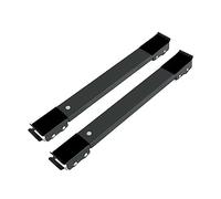 Base de Chariot Mobile Réglable Noire pour Gros Appareils, 1 Paire | Acier au Carbone et Plastique Pp, Plage 465-720mm, Hauteur 4cm, Verrou Anti-vibration Style Aléatoire