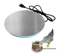 Base De Chauffe-eau Pour Volaille - Abreuvoir Chauffant Pour Poulet, Chauffe-eau Robuste Et Sûr, Anti-brûlure, Chauffē-eau Pour Animaux Domestiques Contrôlé Par Thermostat | Base De Dégivrage D'hiver