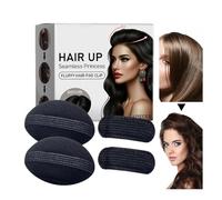 Base de cheveux en éponge invisible - Pinces à cheveux - Base de volume des cheveux - Clips concaves - Mousse bouffante - Coussin de tête respirant - Outil de tressage pour cheveux courts ou longs