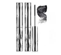 Base de cils en tube d'acier, base de cils avant mascara, mascara recourbant longue durée, naturel et sans bavures, effet épaississant, mascara recourbant 3D waterproof (2PC,Black)