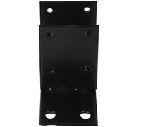 Base de Clôture en Fer Noir pour Petite Clôture de Jardin | Support Anti-basculement, Usage Cour et Jardin, Accessoire pour Clôture Extérieure, Format Noir