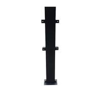Base de Connecteur de Véhicule Électrique, Support de Connexion de Station de Recharge en Acier Galvanisé, Robuste et Durable, Adapté à Divers Parkings(Black)