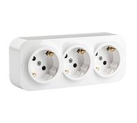 BASE DE CORRIENTE TRIPLE LEGRAND FORIX 782418 - IP21 - 2P+T - BLANCO