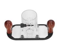 Base de coupe-bois en plastique Transparent, accessoires d'outils électriques, Base réglable Durable pour Machine de coupe de 65mm, outils de travail du bois