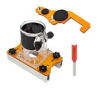 Base de défonceuse à bois 2 en 1 Outil pour débroussailleuse en plastique transparent Outil électrique Routeur Clôture Guide