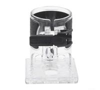 Base de défonceuse à bois compatible avec coupe-bordures électriques RT0701C WU601 Base en plastique transparent Diamètre intérieur 64,5 mm Kit de montage réglable (SKU)