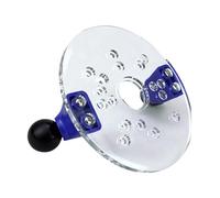 Base de défonceuse avec double poignées, guide fixe pour le travail du bois, la menuiserie, plaque en acrylique transparent ergonomique