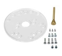 Base de défonceuse en acrylique avec vis de centrage, plaque de base pour défonceuses de garniture, accessoires de remplacement