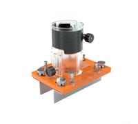 Base de défonceuse en alliage d'aluminium, support de montage pour débroussailleuse de 65 mm, gabarit de localisation de fente en bois pour coupe de bord, chanfreinage et rainurage, fixation de