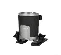 Base de défonceuse en aluminium avec port de collecte de poussière pour applications de travail du bois, compatible avec les machines de coupe de 65 mm de diamètre, dispose d'un système de