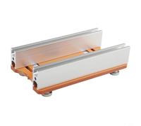 Base de défonceuse en aluminium pour coupe et rainurage du bois, modèle compact de 5,1 cm avec diamètre intérieur de 65 mm, compatible avec (A)