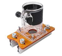 Base de défonceuse en aluminium pour débroussailleuse à bois, support compact 2 en 1 avec diamètre intérieur de 65 mm - Compatible avec chanfreinage, rainurage et coupe courbe (A)