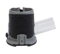 Base de défonceuse plongeante pour le travail du bois - Support de fraisage en alliage d'aluminium avec collecte de poussière sous vide, poignée antidérapante, coque de 72 mm / diamètre de serrage de