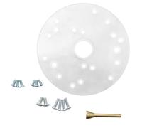 Base de défonceuse professionnelle avec ajustement universel pour machines de travail du bois, accessoires pour outils auxiliaires en acrylique, plaque de base en acrylique