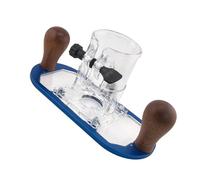 Base de défonceuse robuste avec couvercle de protection transparent pour débroussailleuse à bois, contrôle de la profondeur réglable et glissement lisse, base de défonceuse à plusieurs matériaux pour