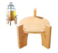 Base de distributeur en verre - Support rond pour carafe à boisson | Plates-formes de comptoir surélevées en bois rustique, cadre de serveur décoratif avec structure surélevée pour table de cuisine