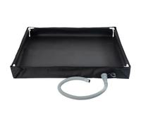 Base de Douche Pliable, Plateau de Bain, 80 x 80 cm, Tuyau de vidange Portable, bac de Douche étanche pour Camping dans la Nature, décrochage temporaire, Nettoyage des Animaux de Compagnie