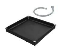 Base de Douche Portable poêle Pliable, Moule de Douche, Base de Bain Debout avec Drainage, pour Une Tente de Douche RV Enceinte auvent