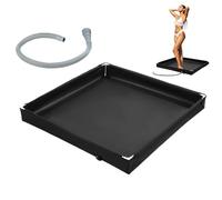 Base de douche portable : poêle pliante robuste, support de salle de bain léger | Plateforme de lavage de taille compacte avec fonction facile à nettoyer, camping en plein air randonnée