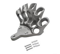 Base de drapeau en alliage d'aluminium robuste pour poteaux de jardin - Support extérieur antirouille avec vis 150 x 120 mm