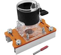 Base de fraise à bois, 2 en 1, base compacte de fraise à madrier en bois, support de fente de fraise pour meuble d'armoire à mousqueton