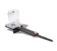 Base de fraise à bois en alliage d'aluminium avec trous de clous de 2,5 mm, jauge de coupe circulaire, tige de 8 mm, réglable, pour coupe-bordures de 65 mm de diamètre