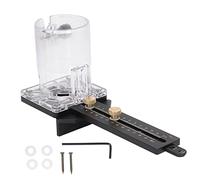 Base de fraiseuse pour dégauchisseuse en bois, diamètre 65 mm, base de rainurage circulaire pour fraisage CNC avec broche de 8 mm et trous pour clous de 2,5 mm, gabarit de découpe