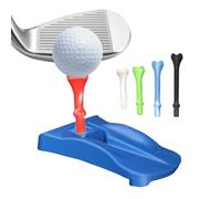 Base de gazon de golf, 5 supports de tees prédécoupés, simulateur de tee avec caractéristique authentique, accessoire de pratique, tapis d'entraînement avec construction stable, équipement de golf