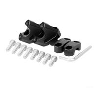 Base de guidon réglable pour une conduite confortable en moto (noir)