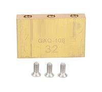 Base de guitare en laiton, 32 mm, système de trémolo pour guitare électrique, bloc de trémolo en laiton avec plaque de montage et vis, remplacement pour Fender St (32 mm)