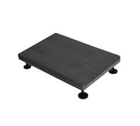 Base de haut-parleur rectangulaire en bois et métal pour le son, design antidérapant et capacités, base de haut-parleur portable