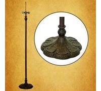 Base de lampadaire de style Tiffany de rechange pour abat-jour en verre teinté de 40,6 à 45,7 cm, hauteur 165,1 cm, lampe sur pied en fer antique, base de 27,9 cm de large, décoration d'intérieur