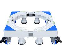 Base de Lave-Linge Support de machine à laver mobile et réglable, multifonction, avec roulettes verrouillables 4×2, longueur/largeur mobile 40-68 cm, chariot télescopique pour meubles