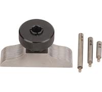 Base de l'indicateur à cadran de profondeur en acier inoxydable trempé Support du micromètre de profondeur avec 3 tiges d'extension 63x17mm/2.5x0.7in