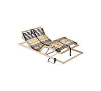 vidaXL Sommier à Lattes Marron 80 x 190 cm Bois de hêtre Massif, Cadre de lit Moderne, Support en hêtre Massif, Base à Lattes élégante, Solide Fondation de Matelas