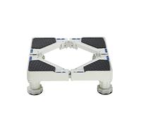 Base de Machine à Laver Mini Réglable 30-48cm Stent Support Réfrigérateur Réduction du Bruit Socle Lave Linge Base de Sèche-linge Piédestal Antidérapant Coussin Antichoc (4 legs)