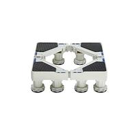Base de Machine à Laver Mini Réglable 30-48cm Stent Support Réfrigérateur Réduction du Bruit Socle Lave Linge Base de Sèche-linge Piédestal Antidérapant Coussin Antichoc (8 legs)