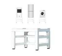 Base de machine à laver pour réfrigérateur socle charge 26 kg, haute résistance 4 Pieds Réduction du Bruit Antichoc Effet pour sèche-linge réfrigérateur 61x61x41cm
