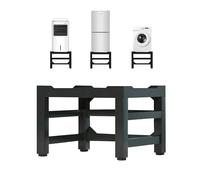 Base de machine à laver pour réfrigérateur socle charge 26 kg, haute résistance 4 Pieds Réduction du Bruit Antichoc Effet pour sèche-linge réfrigérateur 61x61x41cm