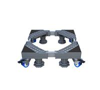 Base de Machine à Laver Réfrigérateur Chariot longueur/largeur Réglable 41-64cm Stable Support pour Sèche Linge lave Linge la taille 9-12cm 4/8 Pieds 4 roulette Piédestal