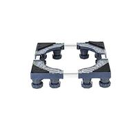 Base de Machine à Laver Réfrigérateur, Hauteur 10-13cm, Base de Frigo de Sèche-linge Réglable en Longueur 42-65cm, Support de Réfrigérateur, Coussin Antidérapant (12 Legs)