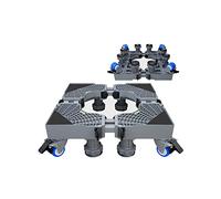 Base de machine à laver réglable Base de machine à laver mobile réglable Support de congélateur pour réfrigérateur Longueur/largeur télescopique 45-68 cm Chariot de support de meuble résista