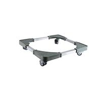 Base de machine à laver réglable Hauteur de base de machine à laver réglable 9 cm Supports de sèche-linge pour chariot à appareils Antirouille largeur 36-47 cm longueur 46-57 cm Base mobile